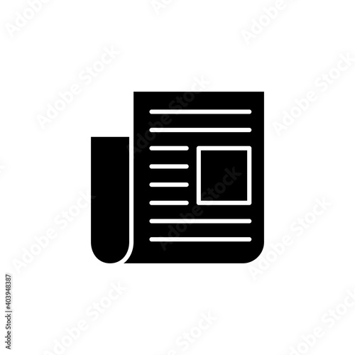 Newspaper icon vector. news paper vector sign