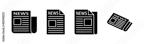 Newspaper icon vector. news paper vector sign