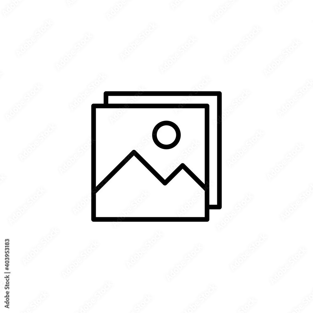 Picture icon vector. photo gallery icon symbol Picture icon vector. photo gallery icon symbol