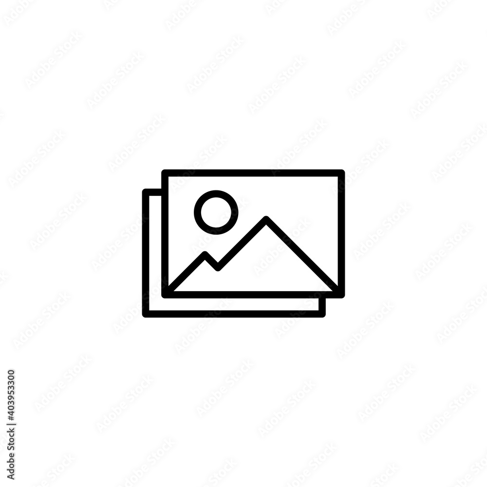 Picture icon vector. photo gallery icon symbol Picture icon vector. photo gallery icon symbol
