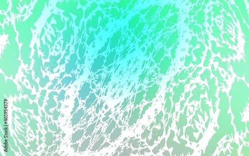 Light Green vector abstract doodle template.