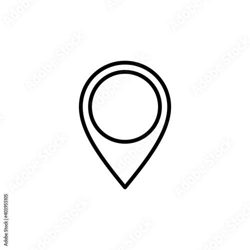 Free Download Pin icon vector. Location icon vector. destination icon. map pin - GFXLoad