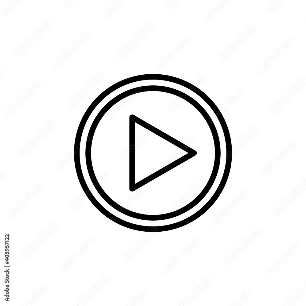 Play Icon vector. Play button vector icon Play Icon vector. Play button vector icon