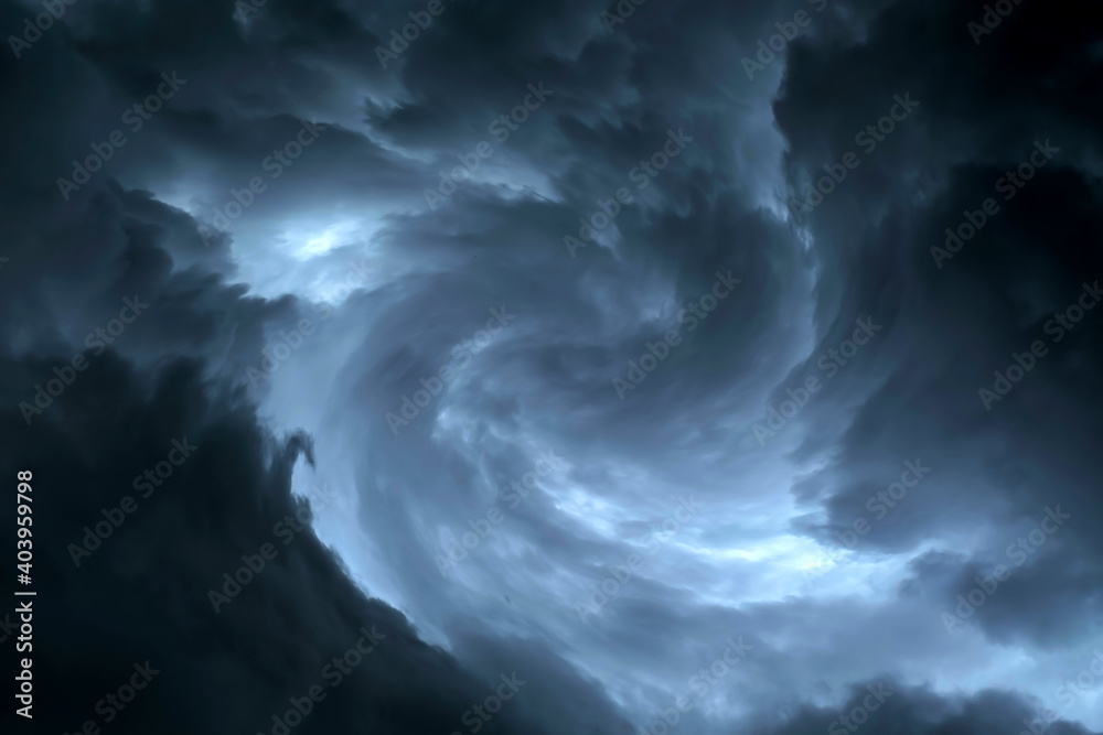 Dark sky during thunderstorm or dark clouds background Stock Photo | Adobe  Stock