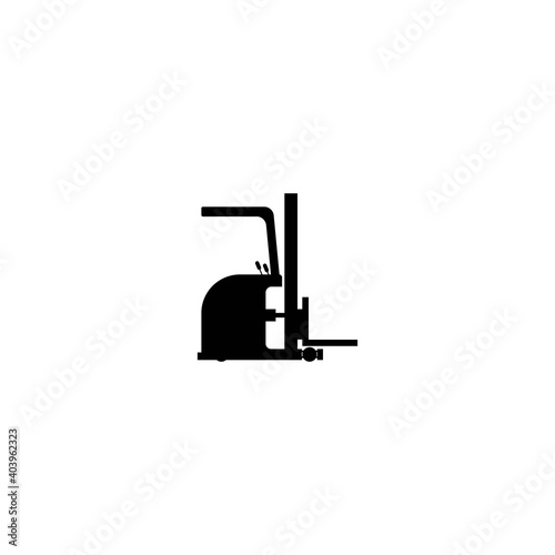 Forklift logo template vector icon illustration