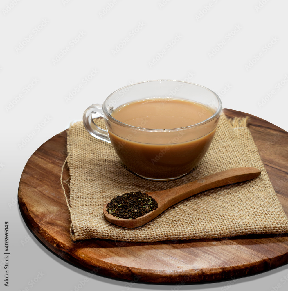 Cup of tea with on isolated background Cup of tea with on isolated background