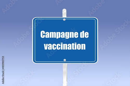 panneau campagne de vaccination