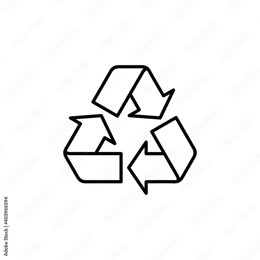 Fototapeta premium Recycle icon vector. Recycling vector icon.
