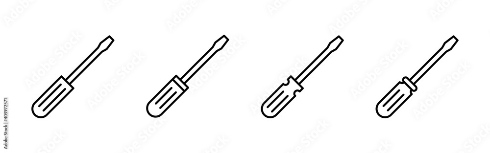 Screwdriver icon vector.tools icon vector Screwdriver icon vector.tools icon vector