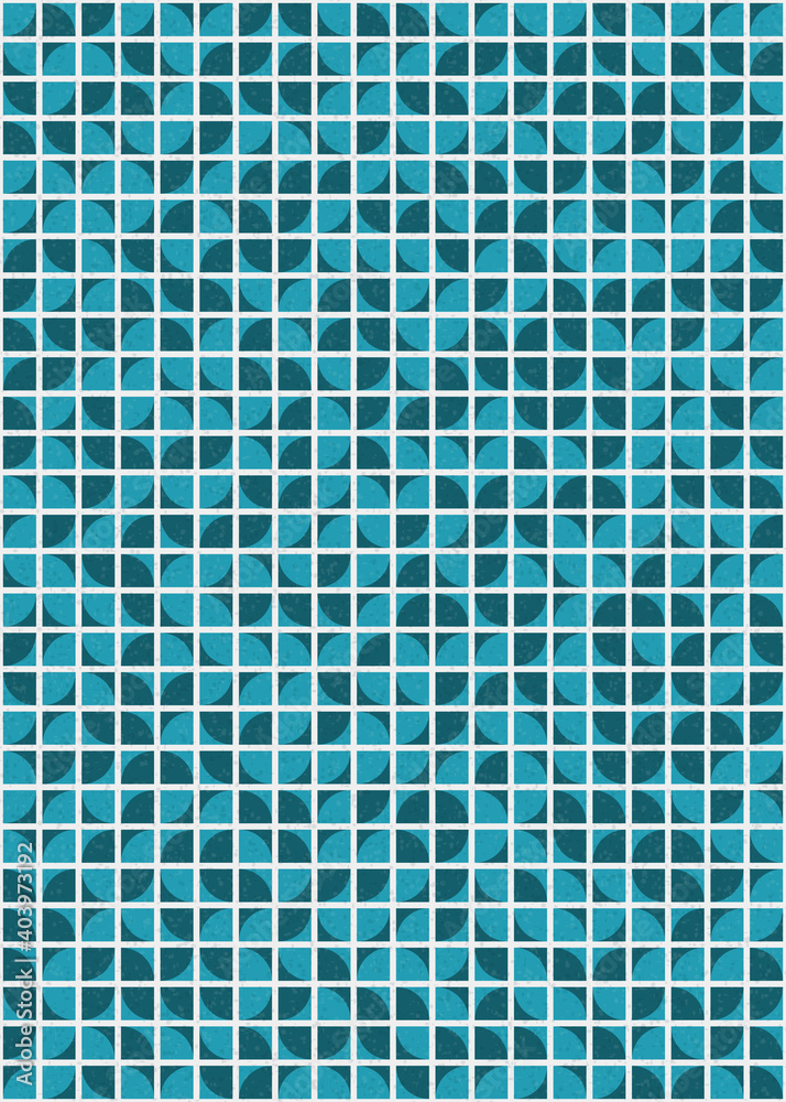 Fototapeta premium Abstract Geometric Pattern generative computational art illustration