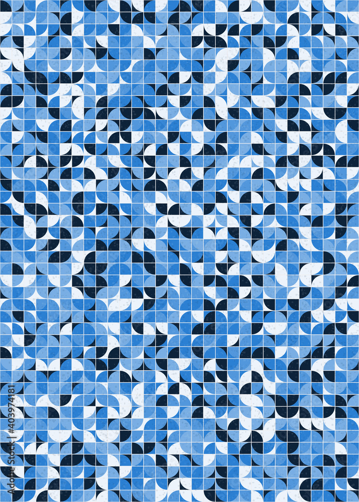 Fototapeta premium Abstract Geometric Pattern generative computational art illustration