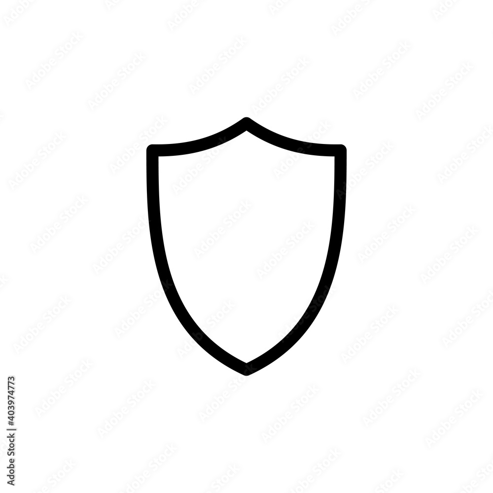 Shield icon vector. Protection icon vector. Security vector icon Shield icon vector. Protection icon vector. Security vector icon
