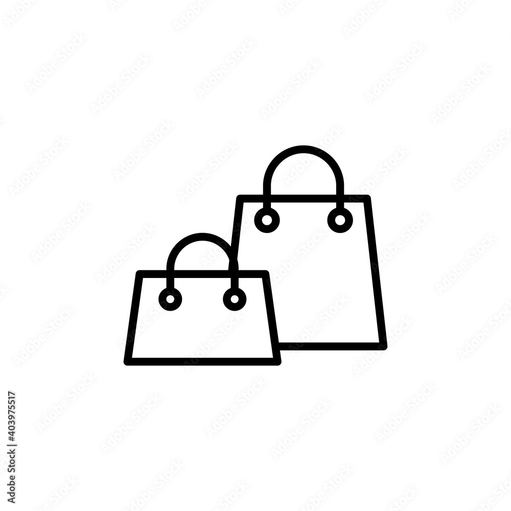 Shopping bag icon vector. shopping icon vector Shopping bag icon vector. shopping icon vector