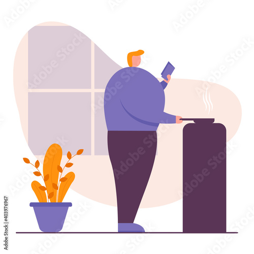 STAY AT HOME ILLUSTRATION DESIGN