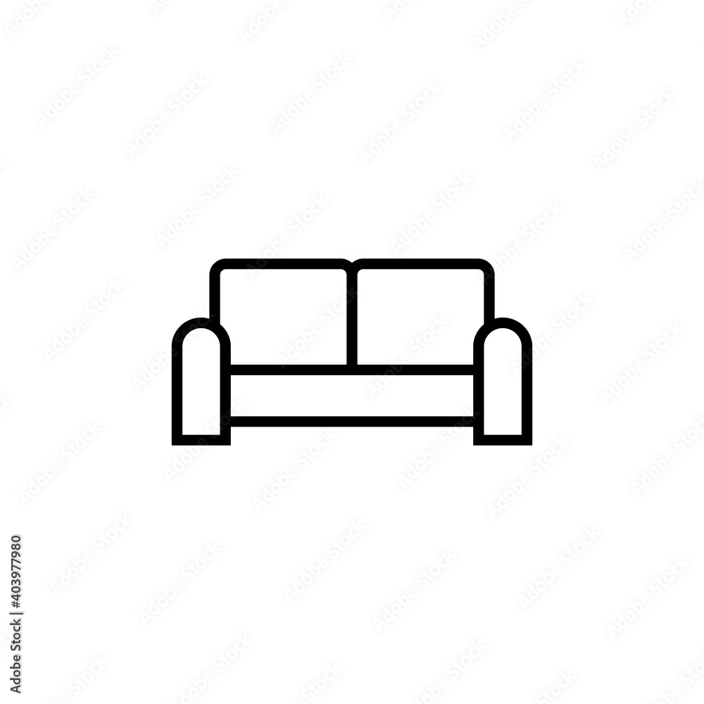 Sofa icon vector. sofa icon illustration Sofa icon vector. sofa icon illustration