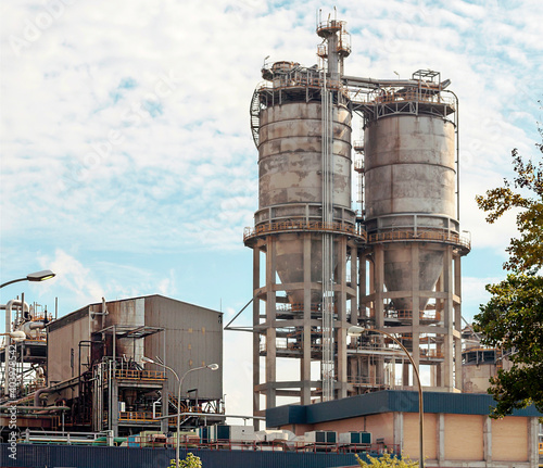 Industrial factories in the bay of Algeciras