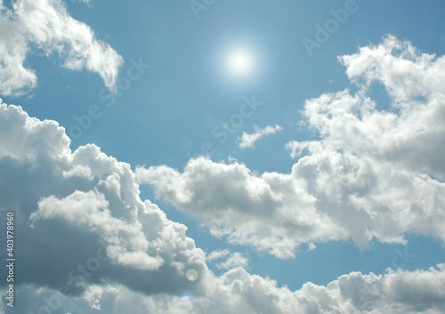 Cloudy sky background