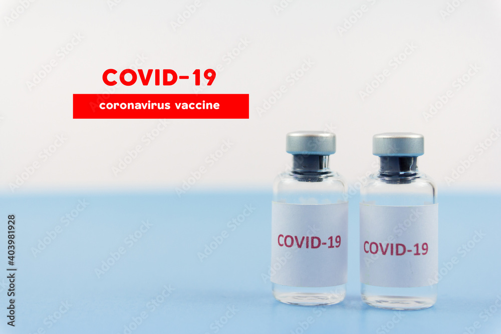 Corona virus vaccine in bottles. The medical concept. Corona virus vaccine in bottles. The medical concept.