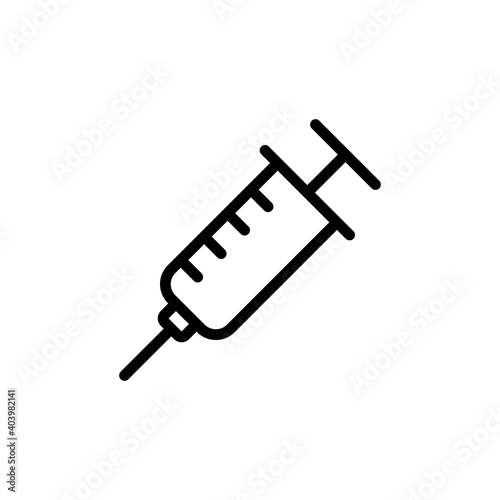 Syringe icon vector. injection icon vector.