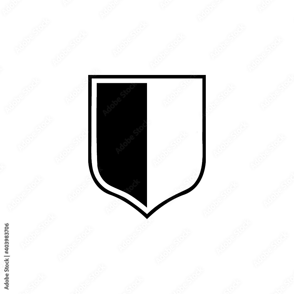 Shield, guard icon isolated on white background