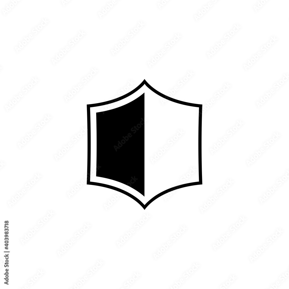 Shield, guard icon isolated on white background Shield, guard icon isolated on white background