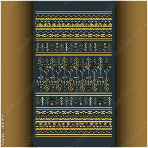 geometric lines pattern shades of gold color