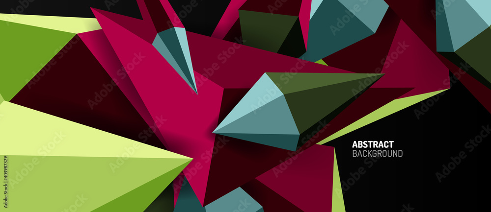 3d low poly abstract shape background vector illustration 3d low poly abstract shape background vector illustration