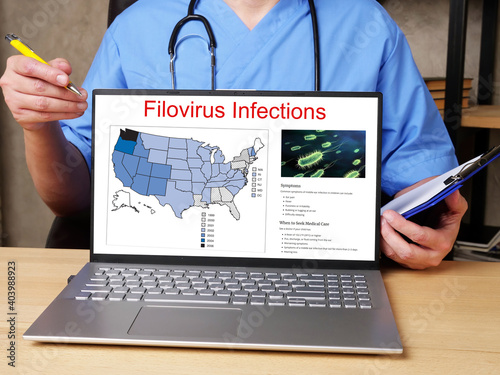 Conceptual photo about Filovirus Infections with written phrase.