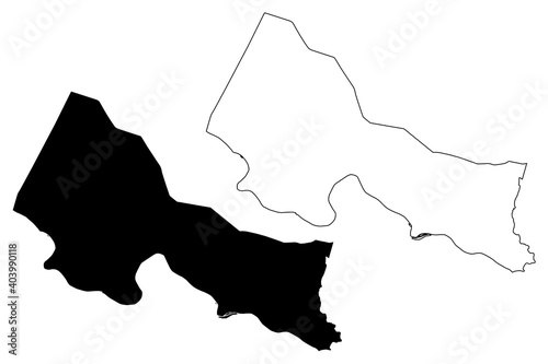 Goochland County, Commonwealth of Virginia (U.S. county, United States of America, USA, U.S., US) map vector illustration, scribble sketch Goochland map photo