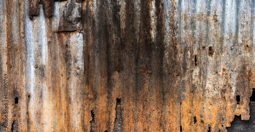 old rusty zinc sheets background