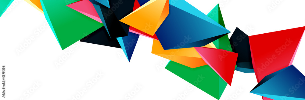 Triangle mosaic abstract background, 3d triangular low poly shapes. Geometric vector illustration for covers, banners, flyers and posters and other Triangle mosaic abstract background, 3d triangular low poly shapes. Geometric vector illustration for covers, banners, flyers and posters and other