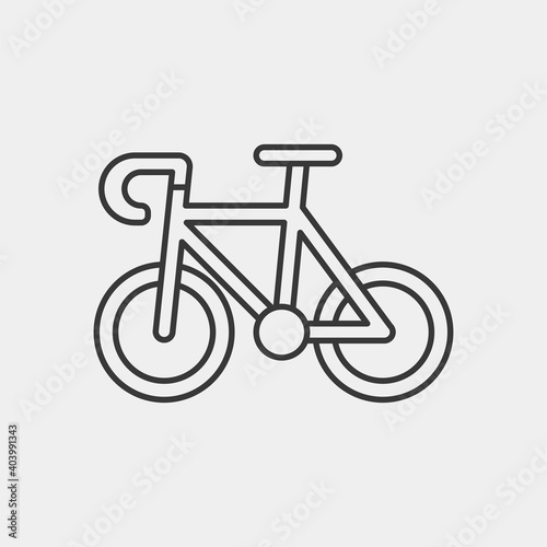 Bicycle icon isolated on background. Bike symbol modern, simple, vector, icon for website design, mobile app, ui. Vector Illustration