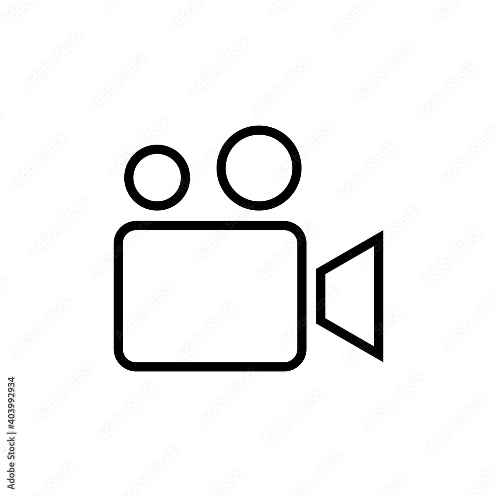 Video icon vector. video camera icon vector. movie sign. cinema Video icon vector. video camera icon vector. movie sign. cinema