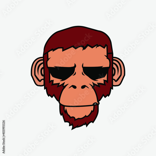 Photography Monkey Head Vector