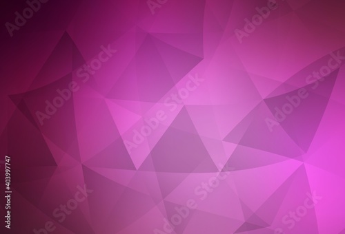 Light Pink vector polygon abstract backdrop.