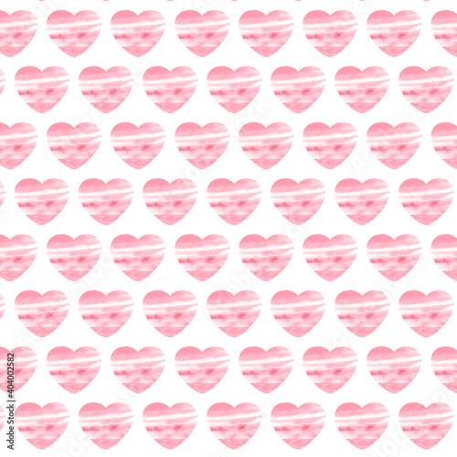 Pattern of pink hearts. For festive postcards design, packages, wallpapers, decorations, stickers and prints.