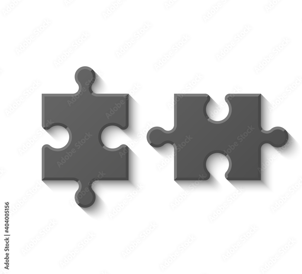 Puzzle two piece business presentation infograph. 2 Step process diagram. Section compare banner. Puzzle two piece business presentation infograph. 2 Step process diagram. Section compare banner.