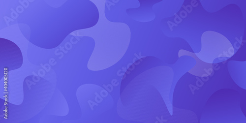 Landing page Template. Abstract design with fluid shapes on Blue gradient background