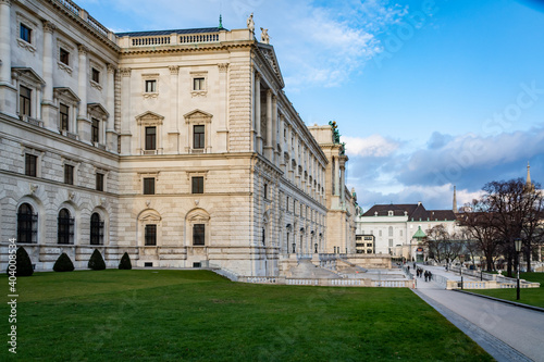 The Burggarten park, which is part of the Hofburg Complex in Vienna, Austria. This park was restricted to the public duing the Austrian Empire, until 1918.