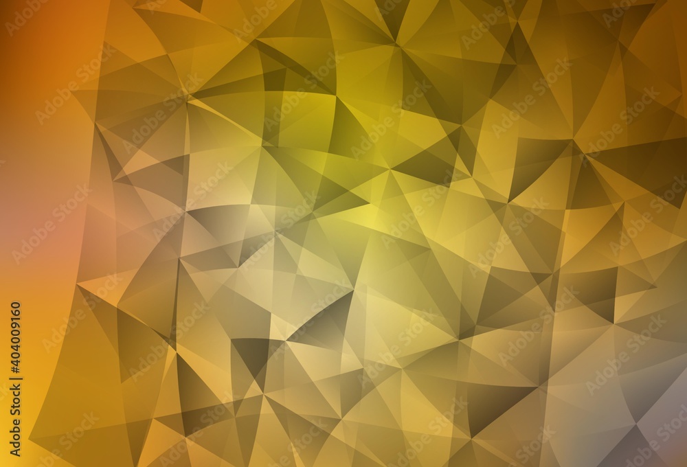 Dark Yellow vector pattern with polygonal style. Dark Yellow vector pattern with polygonal style.
