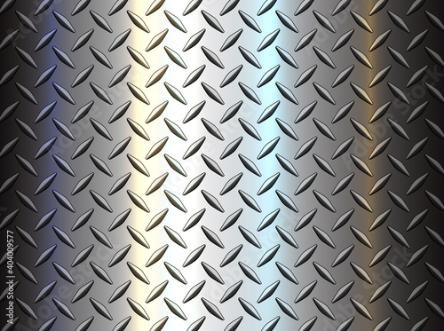 Diamond steel metal sheet texture background, shiny vector illustration.