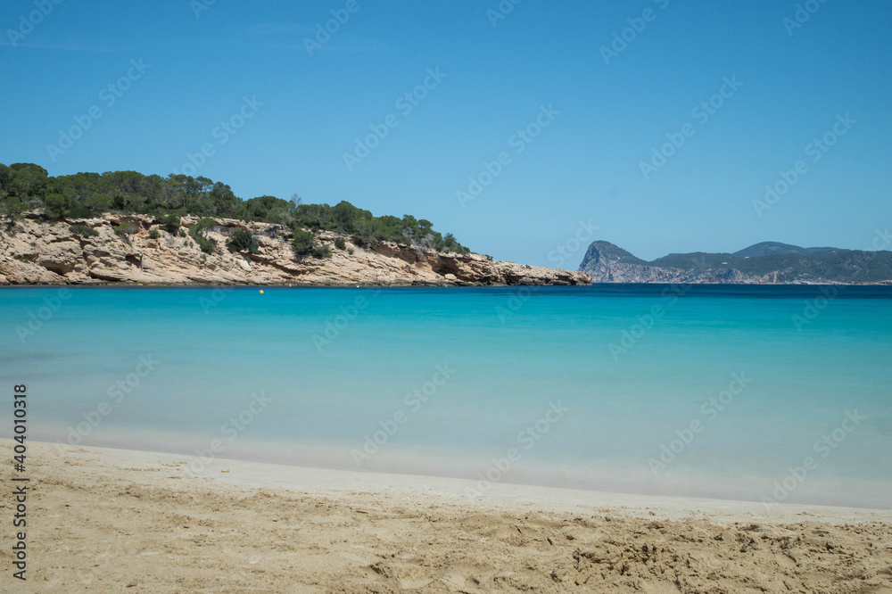 Cala Bassa, Ibiza, Baleares, Spain, April 2018 Cala Bassa, Ibiza, Baleares, Spain, April 2018