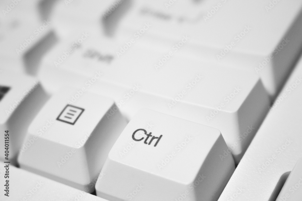 close up of a keyboard with control key close up of a keyboard with control key