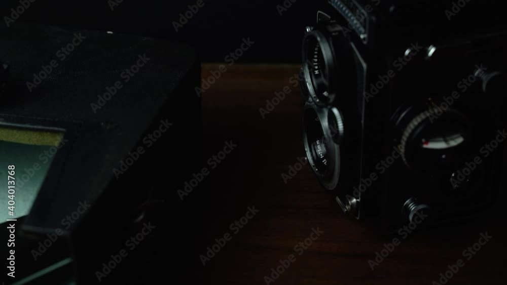 low light close up gimbal high to down vintage photo bioptic and 8mm film camera low light close up gimbal high to down vintage photo bioptic and 8mm film camera
