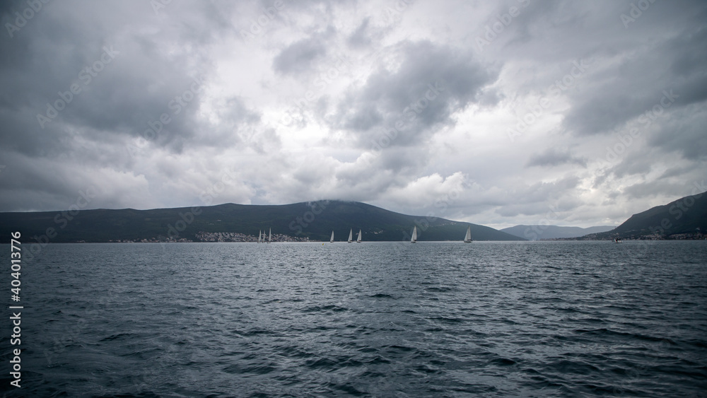 Montenegro - Sailing yachts in Kotor Bay