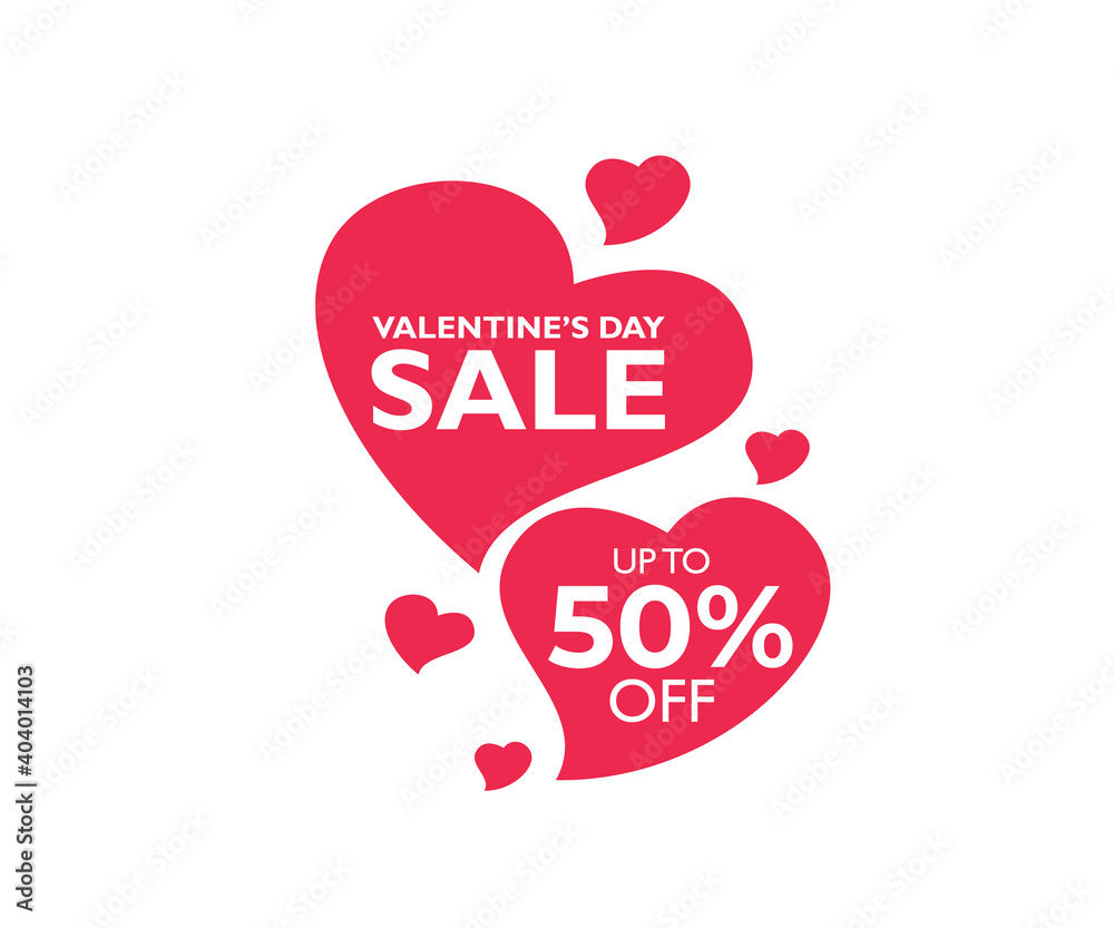 Valentine's Day Sale stock illustration