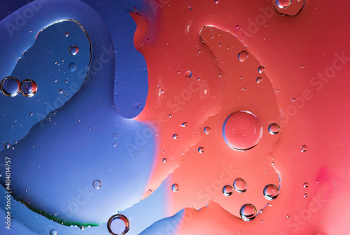 Oil stains in water