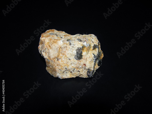 Photography Streaks of pegmatite in the mineral