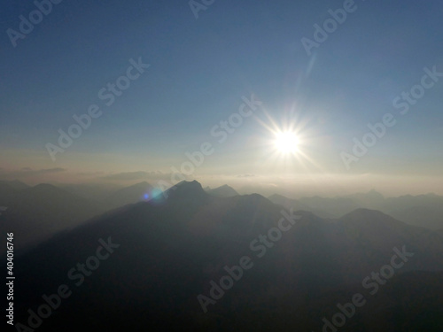 Mountain view at Zugspitze mountain, Bavaria, Germany