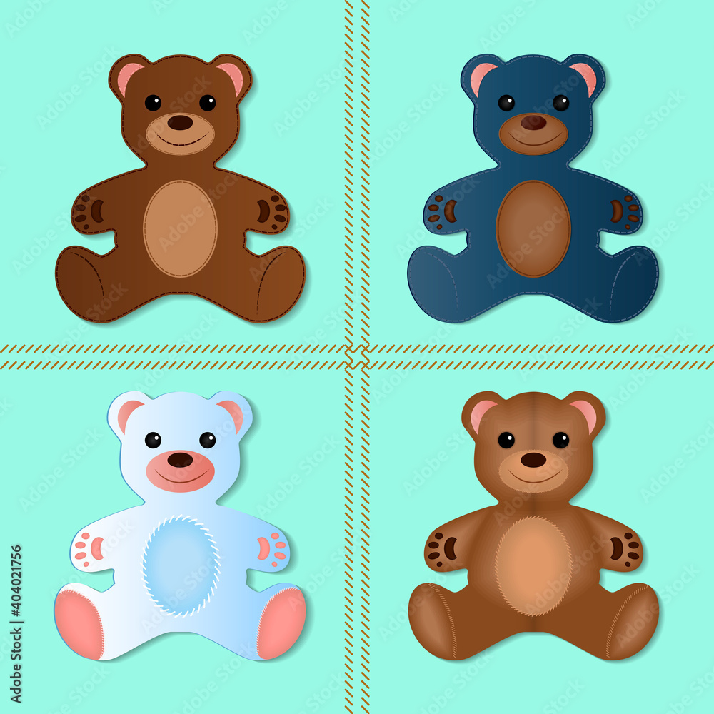 Multi-colored Teddy bear Multi-colored Teddy bear